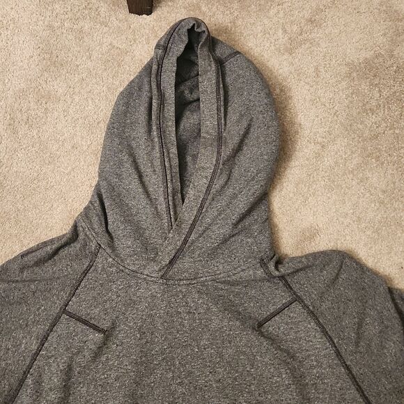 Lululemon "Om & Roam" Gray Hooded Pullover w/ Zippered Sides Size S (2-4) - Picture 2 of 9